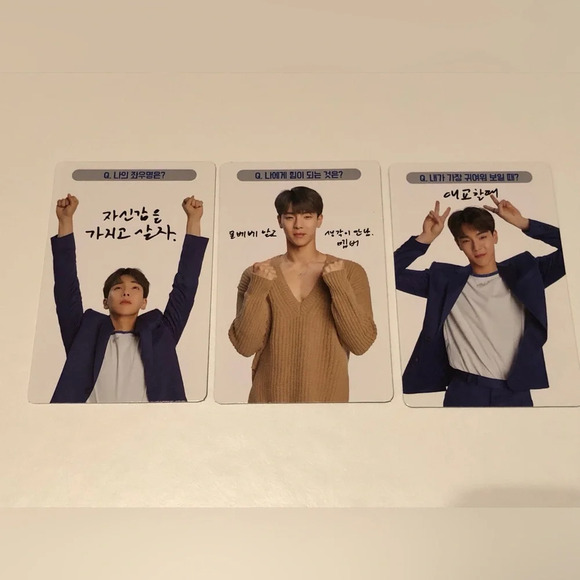 Monsta X Shownu Twotuckgom Nunu Photocard Set of 3 - Picture 3 of 5